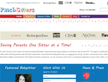 Tablet Screenshot of nypinchsitters.com
